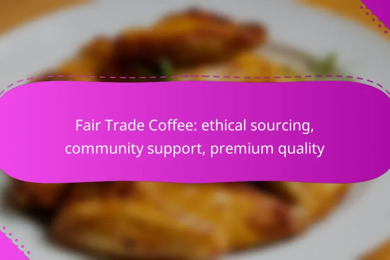 Fair Trade Coffee: ethical sourcing, community support, premium quality